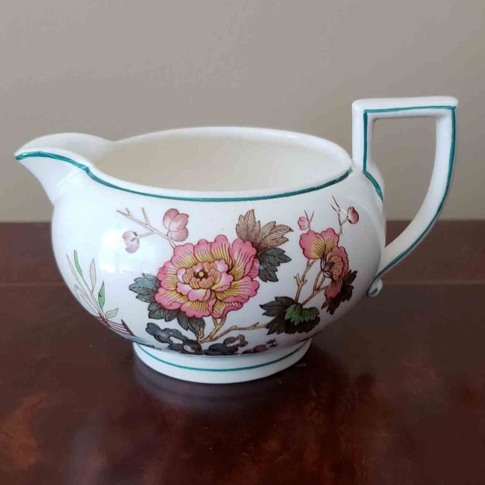 Wedgwood of Etruria & Barlaston Creamer Eastern Flowers No TKD 426 Porcelain